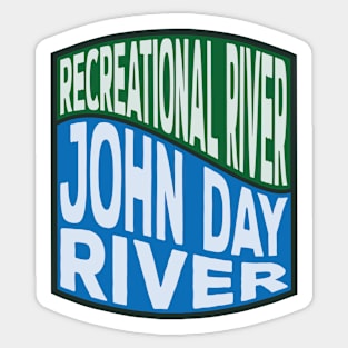 John Day River Recreational River Wave Sticker